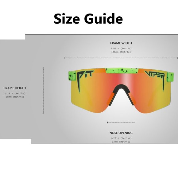 Lunettes De Soleil Pit Viper The Boomslang - Double Largeur, Polarisées, Fade Vert/gris